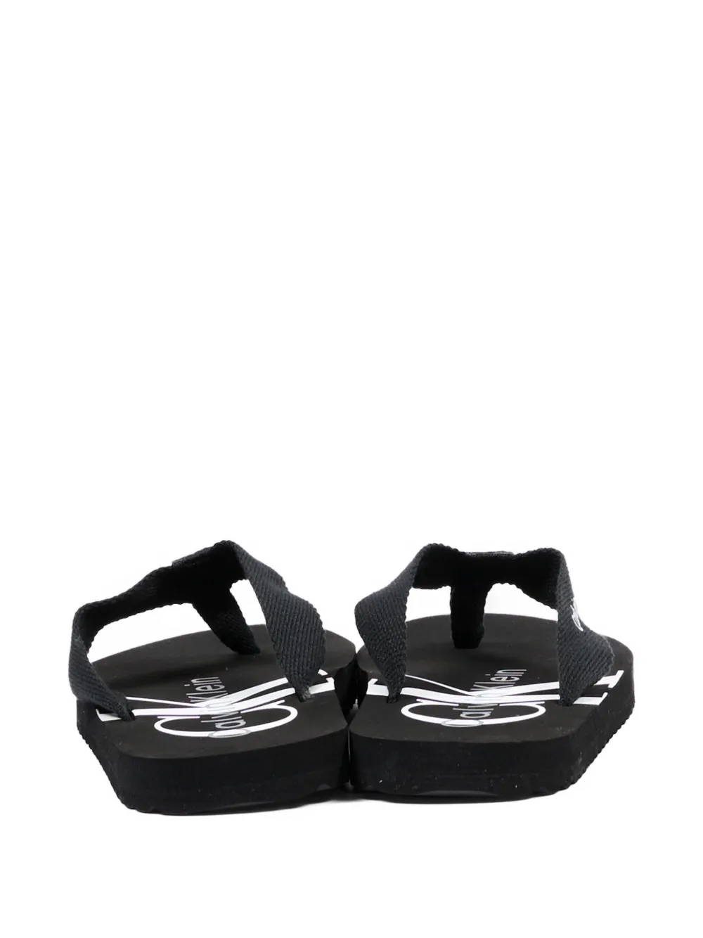 Calvin Klein Kids Sandalen met logoprint Zwart