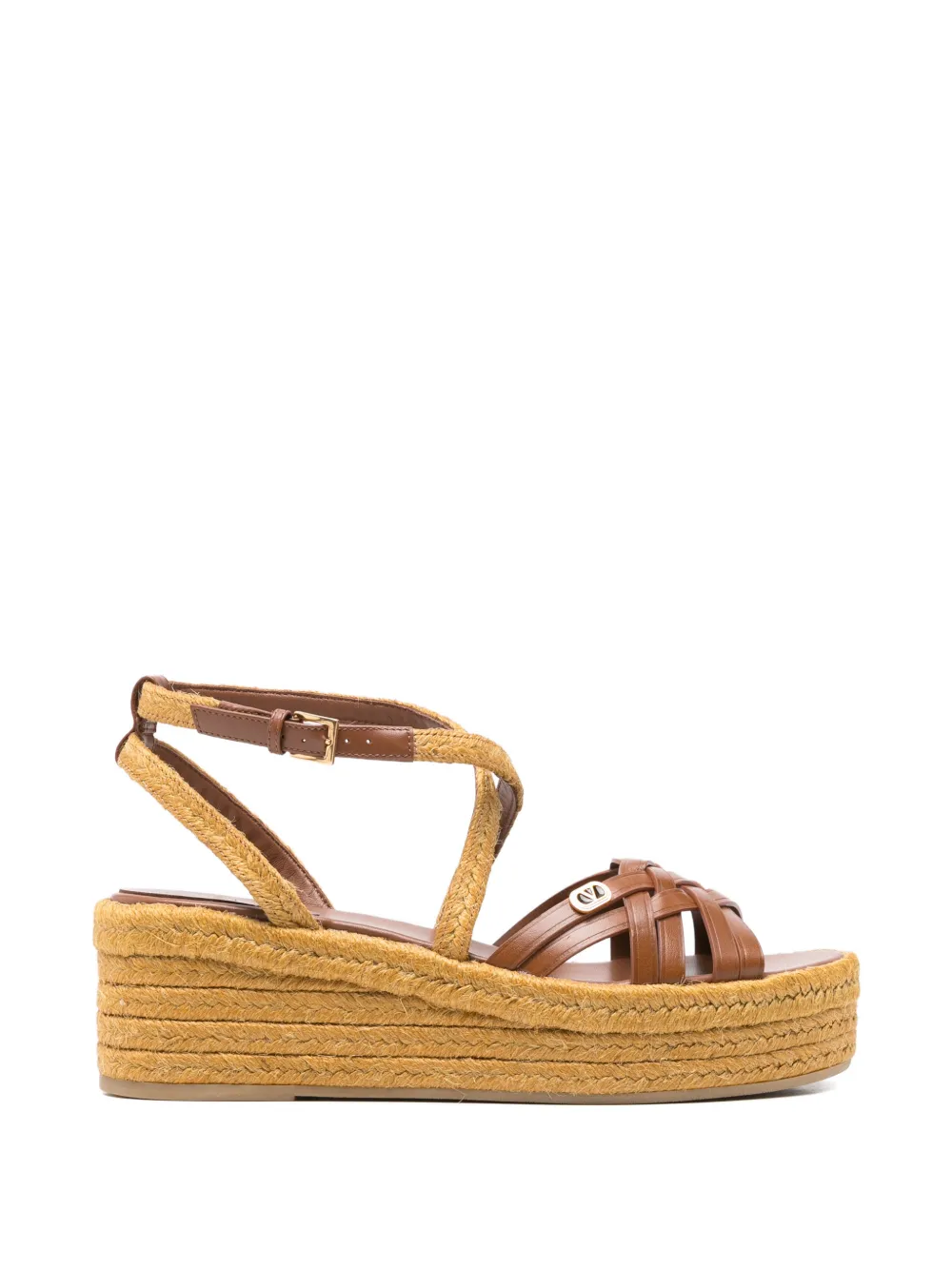 Valentino Garavani braided platform sandals Bruin