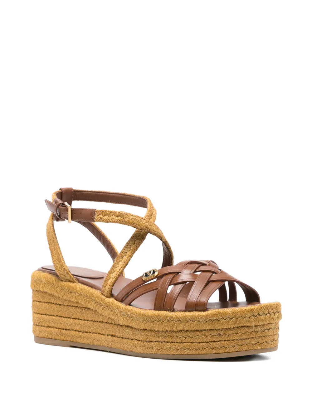 Valentino Garavani braided platform sandals Bruin
