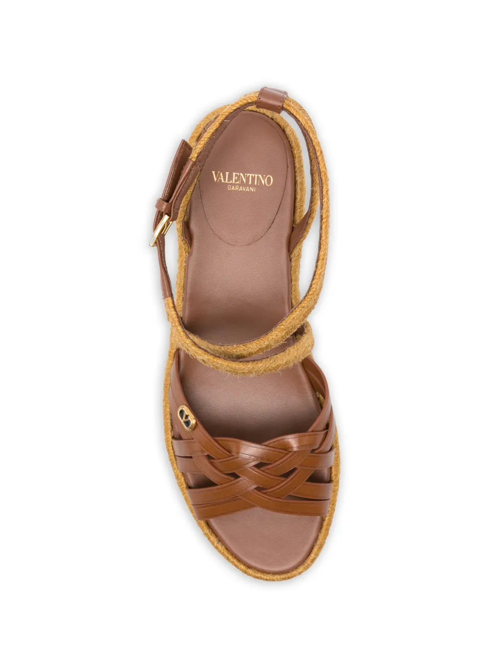 Valentino Garavani braided platform sandals Bruin