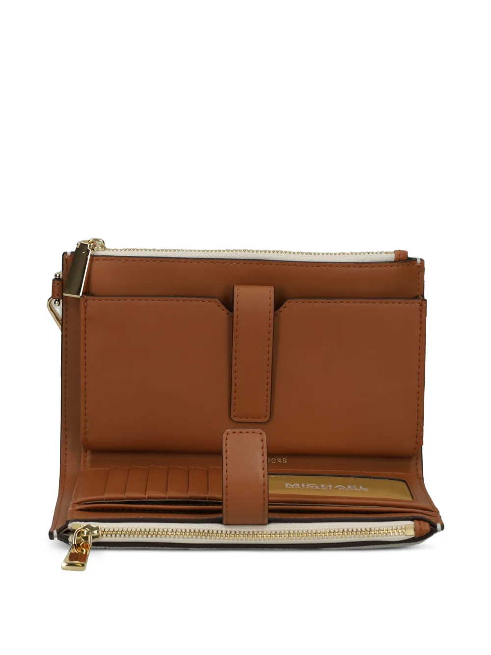 Michael Kors Jet Set portemonnee met logo Beige