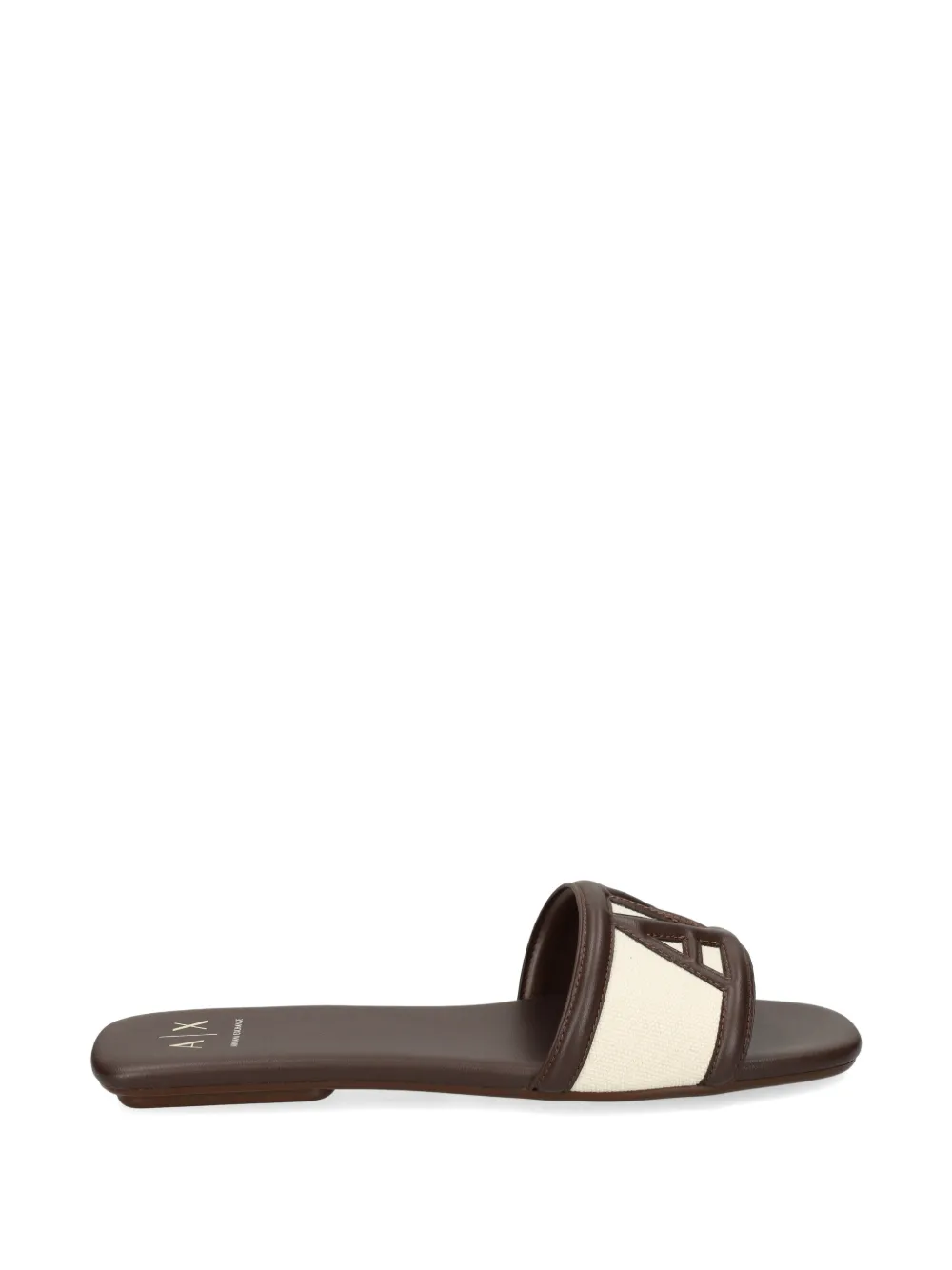 Armani Exchange Sandalen met logodetail Beige