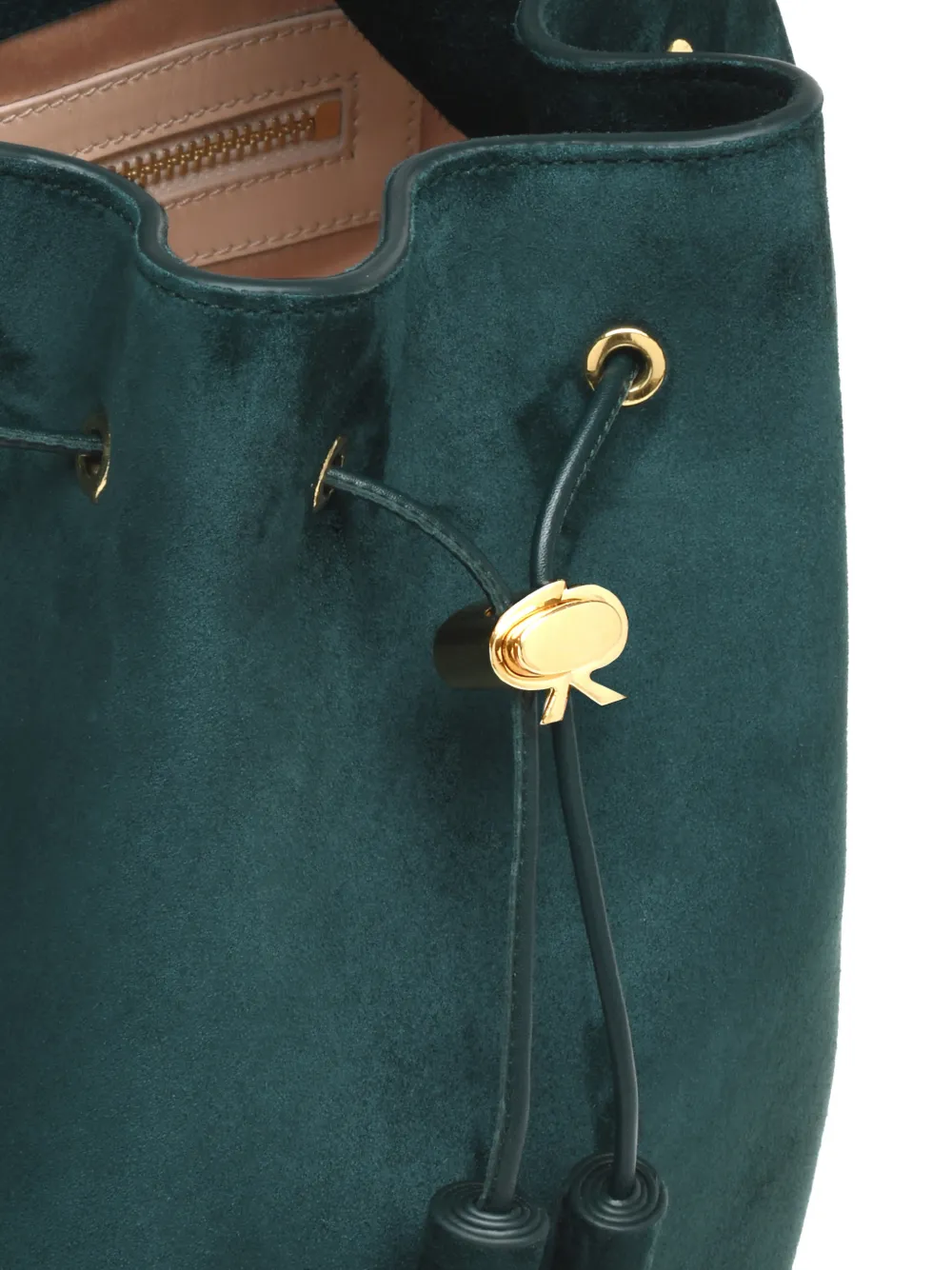 Gianvito Rossi SIENNA 22 bucket-tas met kwastje Groen