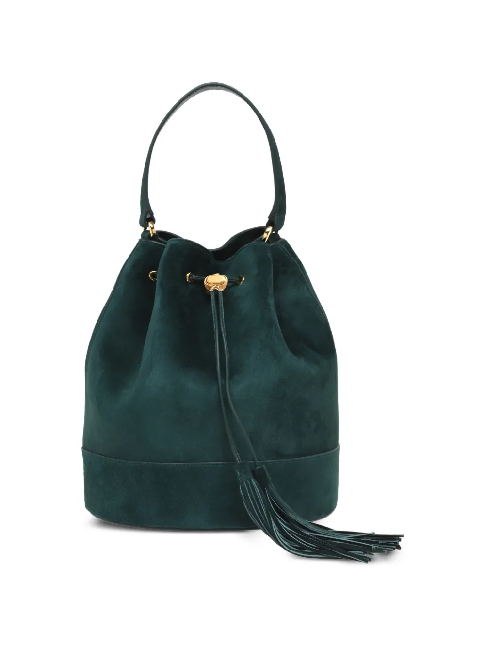 Gianvito Rossi SIENNA 22 bucket-tas met kwastje Groen