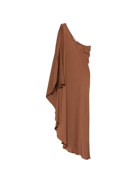 SILK95FIVE one-shoulder asymmetric dress