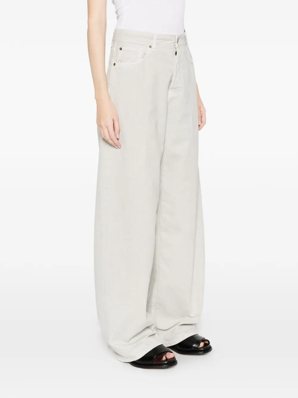 Haikure Jeans met wijde pijpen Wit