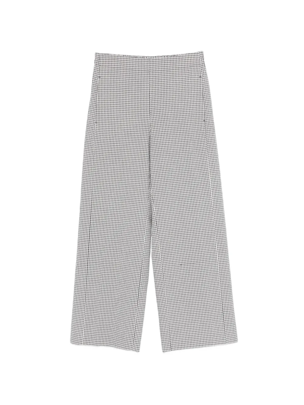 Via Masini 80 check trousers - Nero