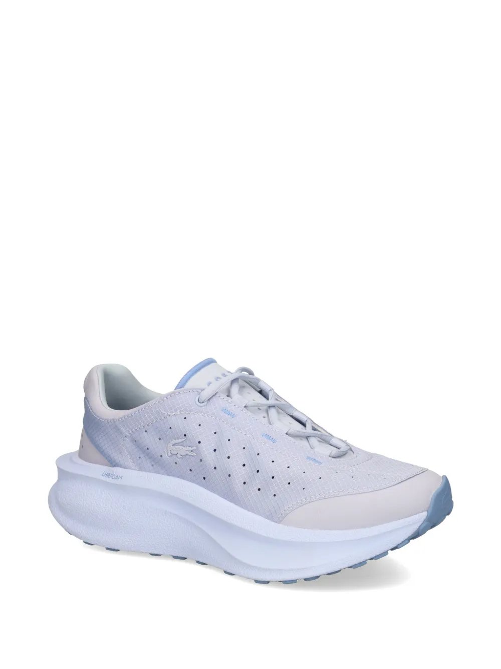 Lacoste Neo Run sneakers met geperforeerd logo Beige