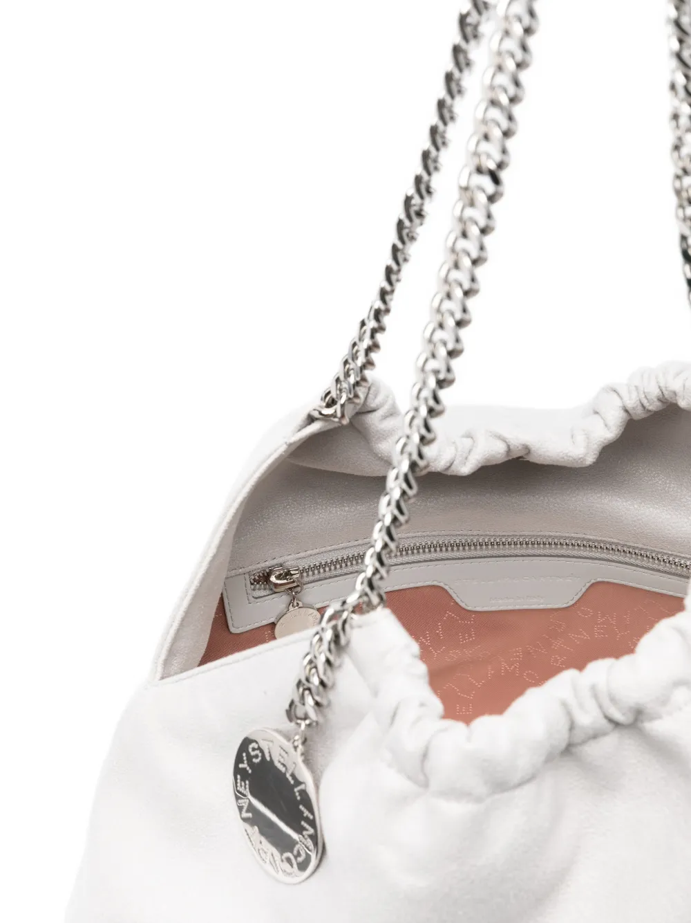 Stella McCartney Schoudertas met ketting Grijs