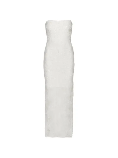 ROTATE BIRGER CHRISTENSEN vestido de malla con estampado floral