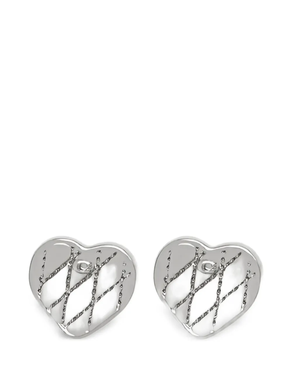 Coach heart design earrings - Argento
