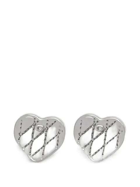 Coach heart design earrings