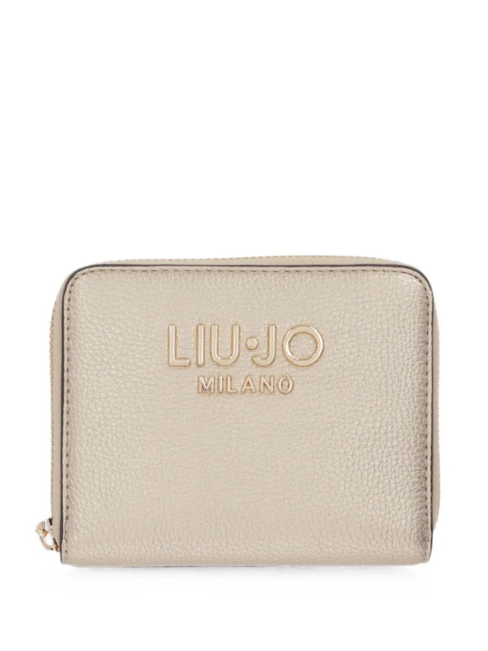 LIU JO logo-plaque zip-around wallet - Oro