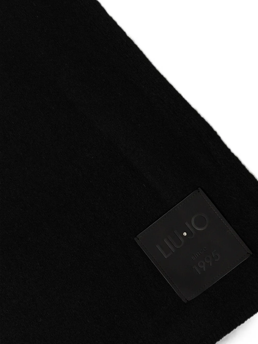 LIU JO Tweedelige muts set met logopatch Zwart