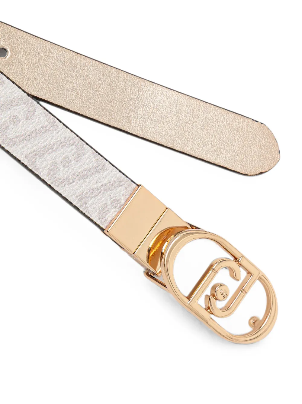 LIU JO Metallic riem met patroon Wit