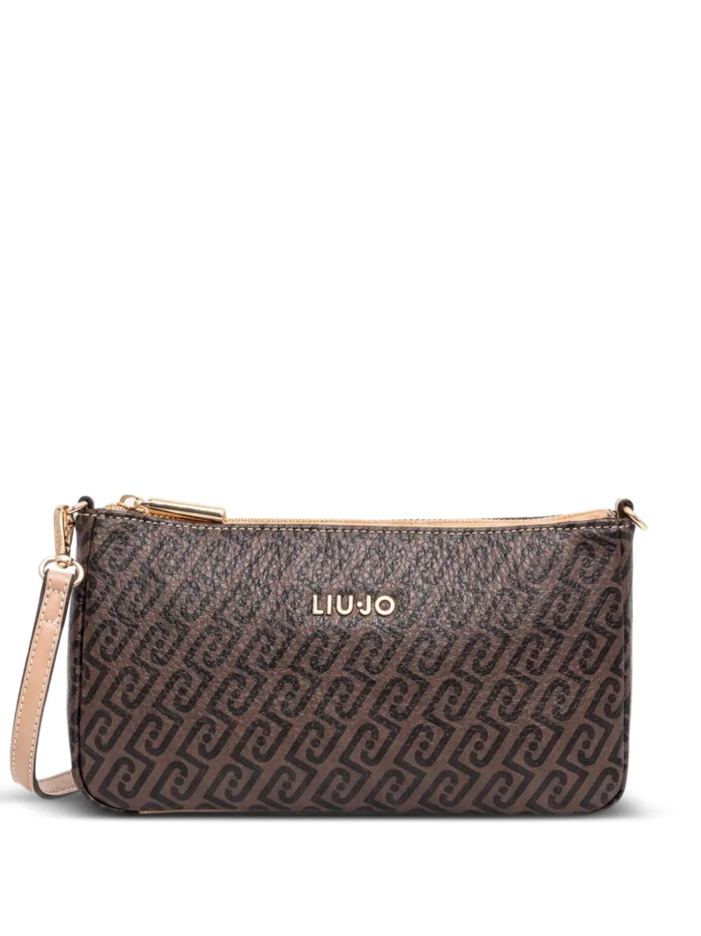 LIU JO Borsa a tracolla con logo - Marrone