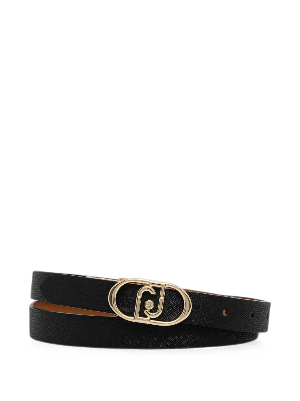 LIU JO logo-buckle reversible belt - Nero