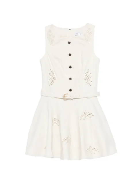 Self-Portrait cutout belted mini dress