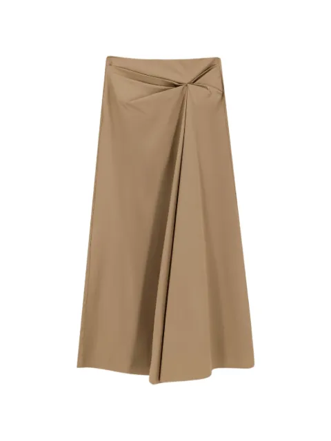 Max Mara draped flared asymmetric skirt