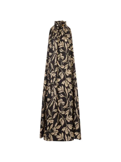 Max Mara vestido floral con mostacillas