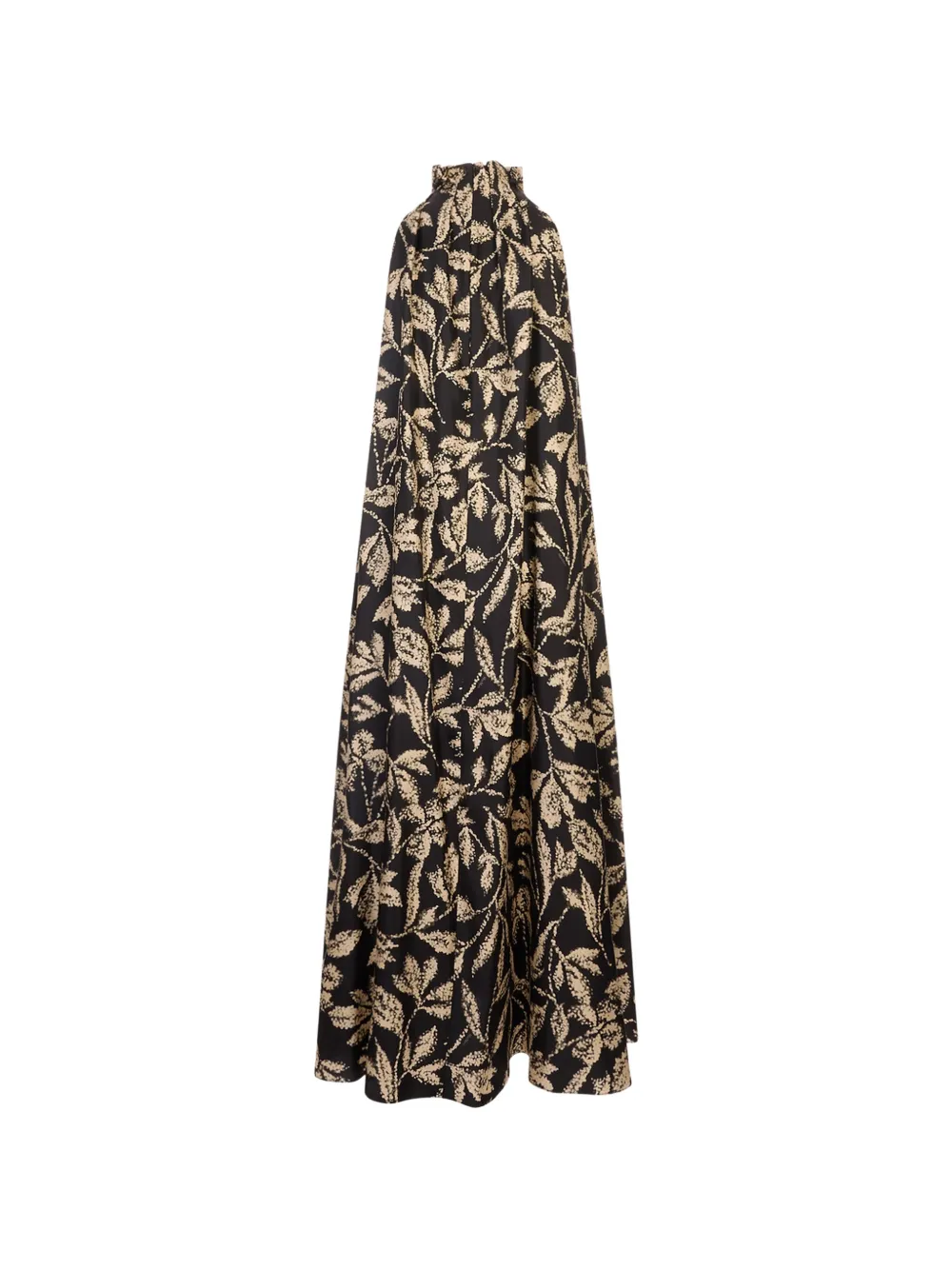 Max Mara Jurk met kralen en bloemenprint Zwart