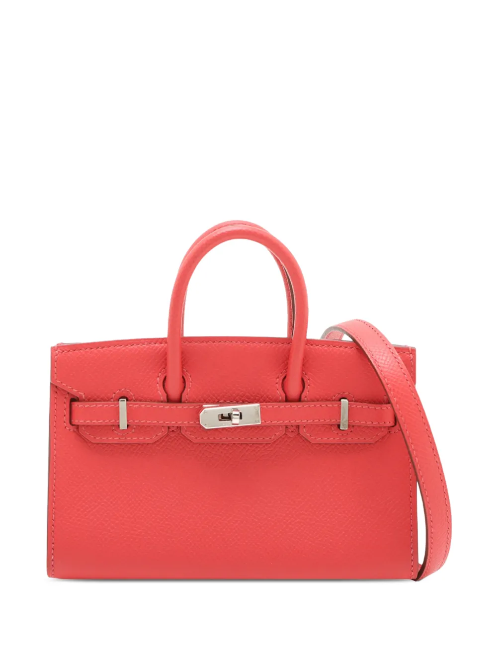 Hermès Pre-Owned 2010 Micro Epsom Birkin Sellier 15 satchel - Rosso