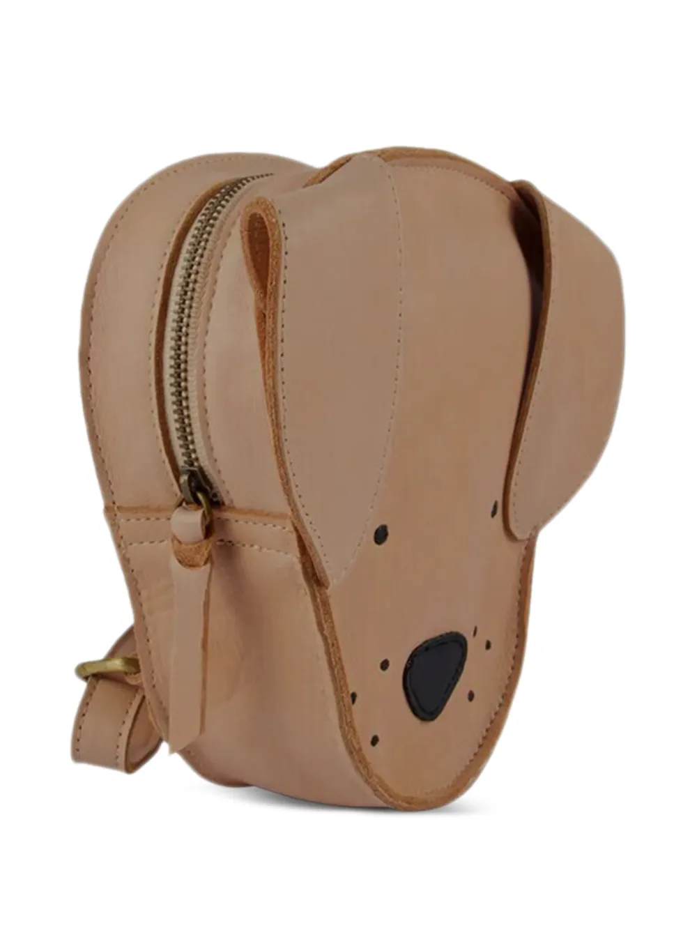 Donsje Kapi Classic dog-appliqué backpack - Marrone