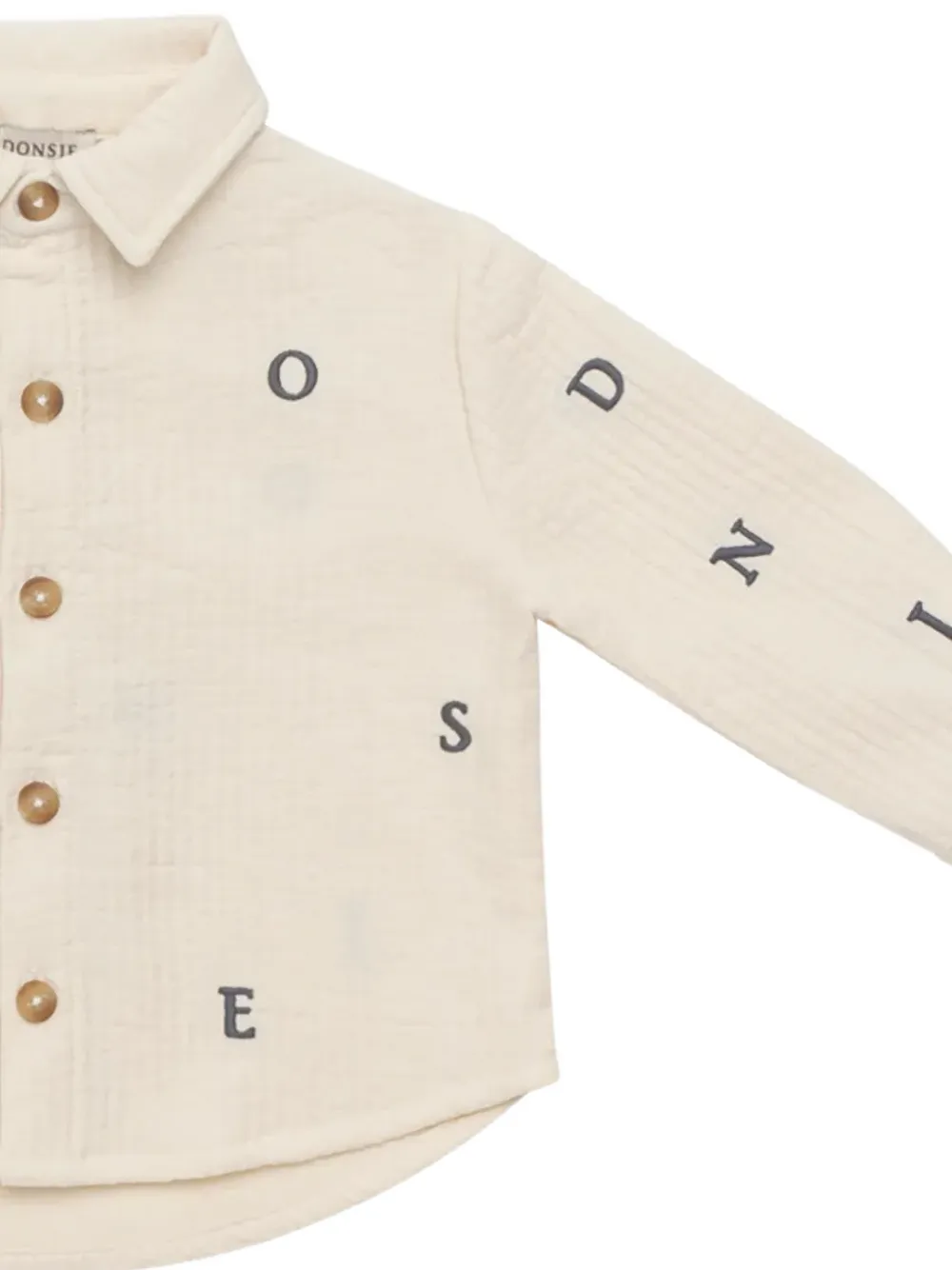 Donsje Chee embroidered shirt Beige