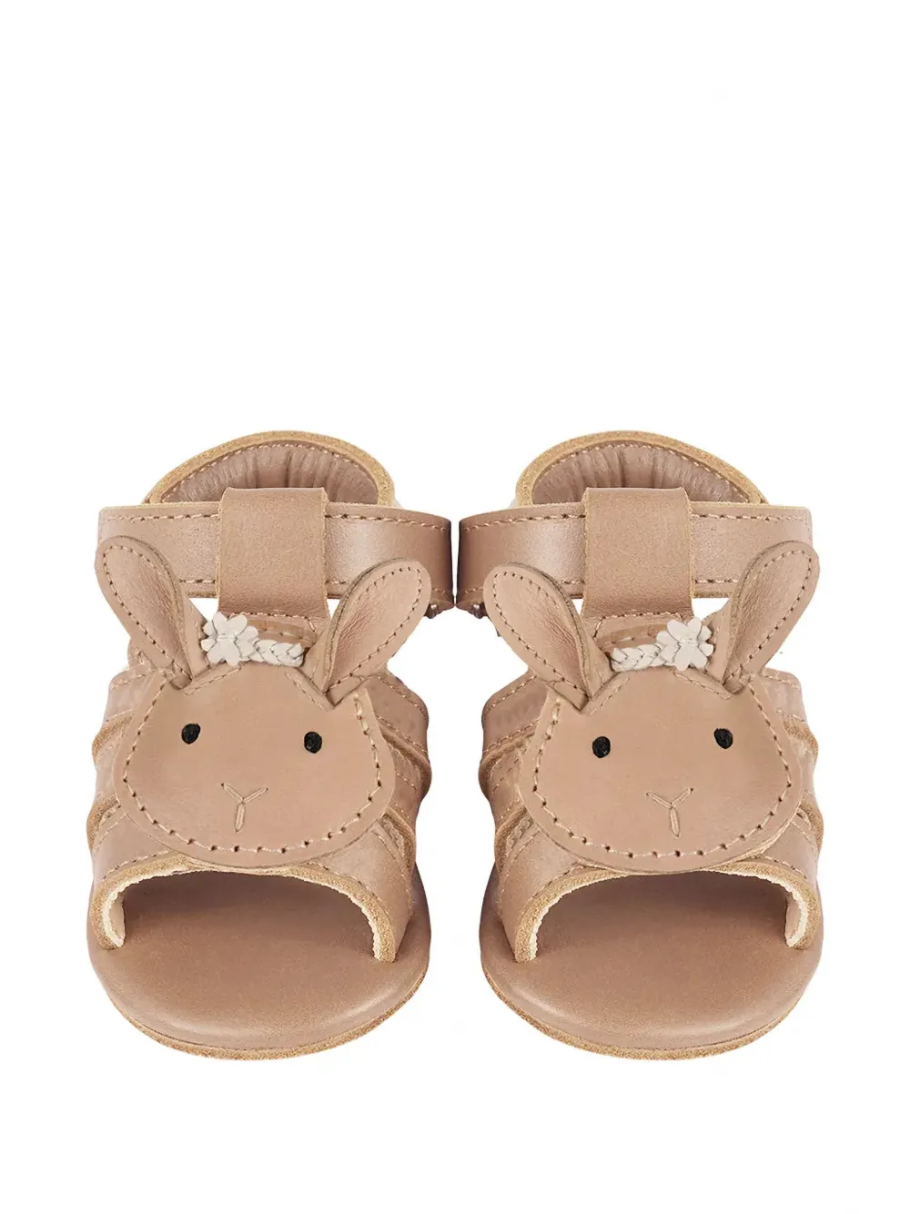 Donsje Stelloux rabbit-motif touch-strap sandals - Toni neutri