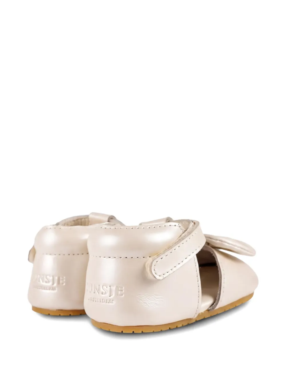 Donsje Meau babyschoentjes met strikdetail Beige