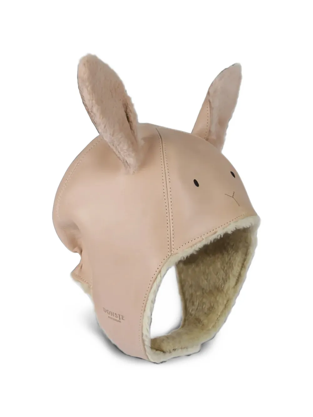 Donsje Kapi bunny leather hat Beige