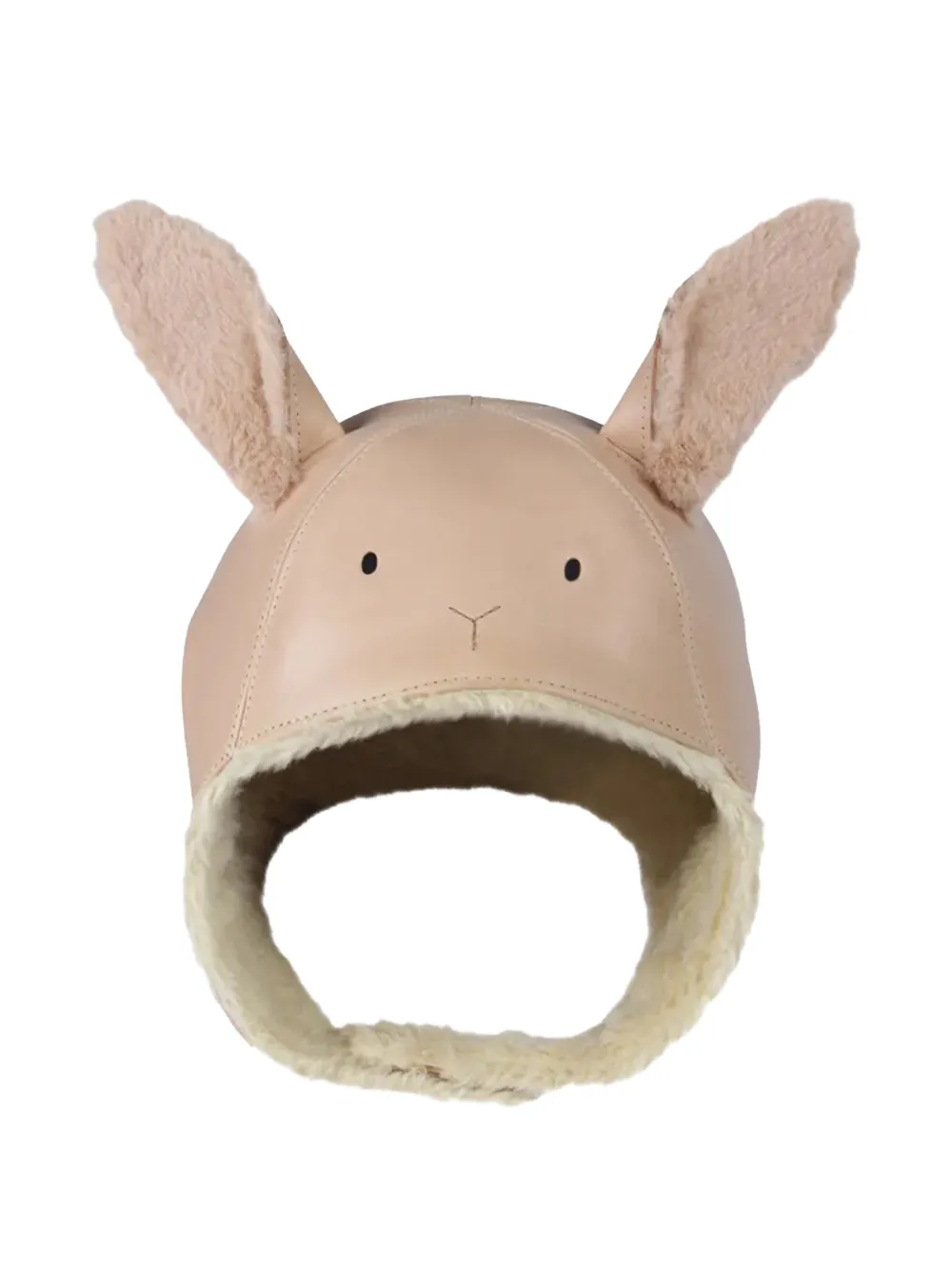 Donsje Kapi bunny leather hat - Toni neutri