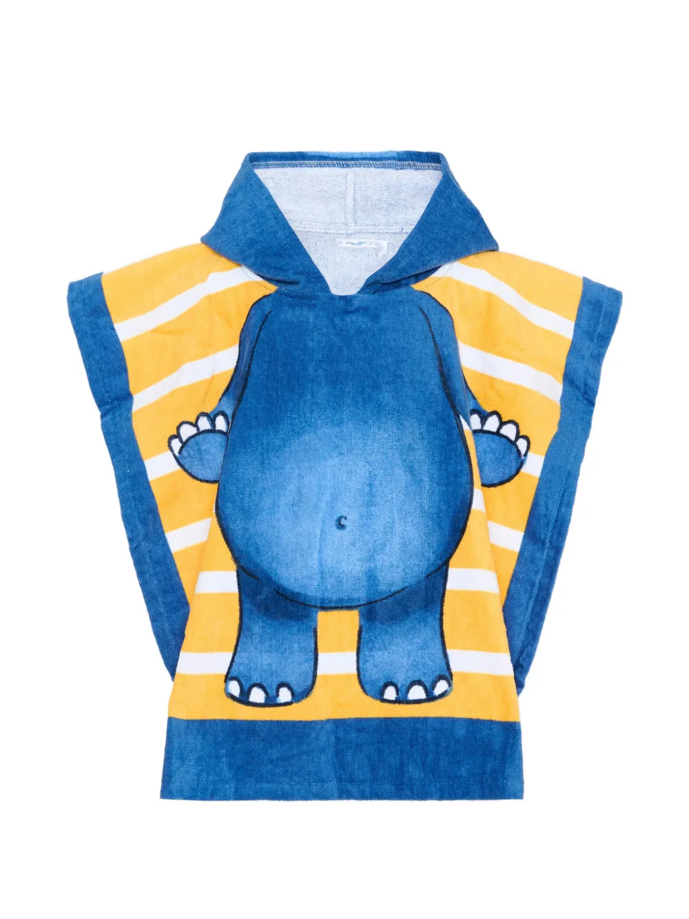 Mayoral hooded striped poncho - Blu