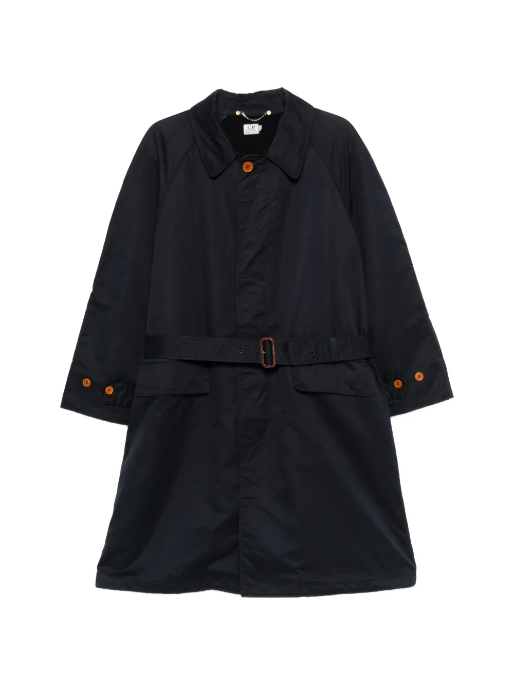 C.P. Company Pre-Owned 1990s belted coat - Blue