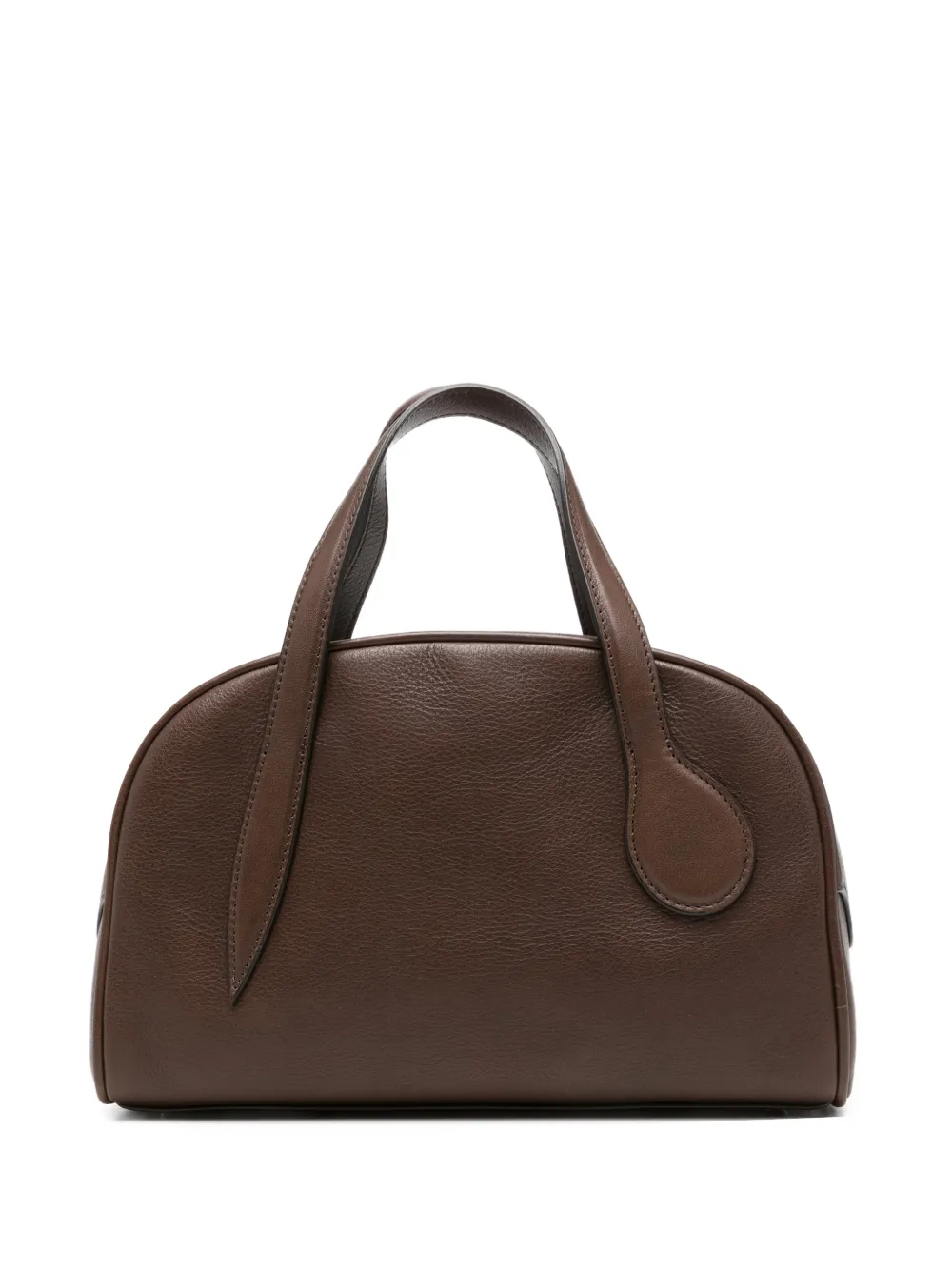 Liffner mini bowling smooth leather tote bag - Marrone