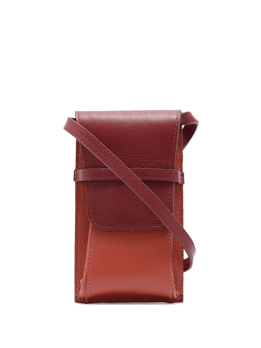Sarah Chofakian Ilha Pantelleria strap phone bag - Rosso