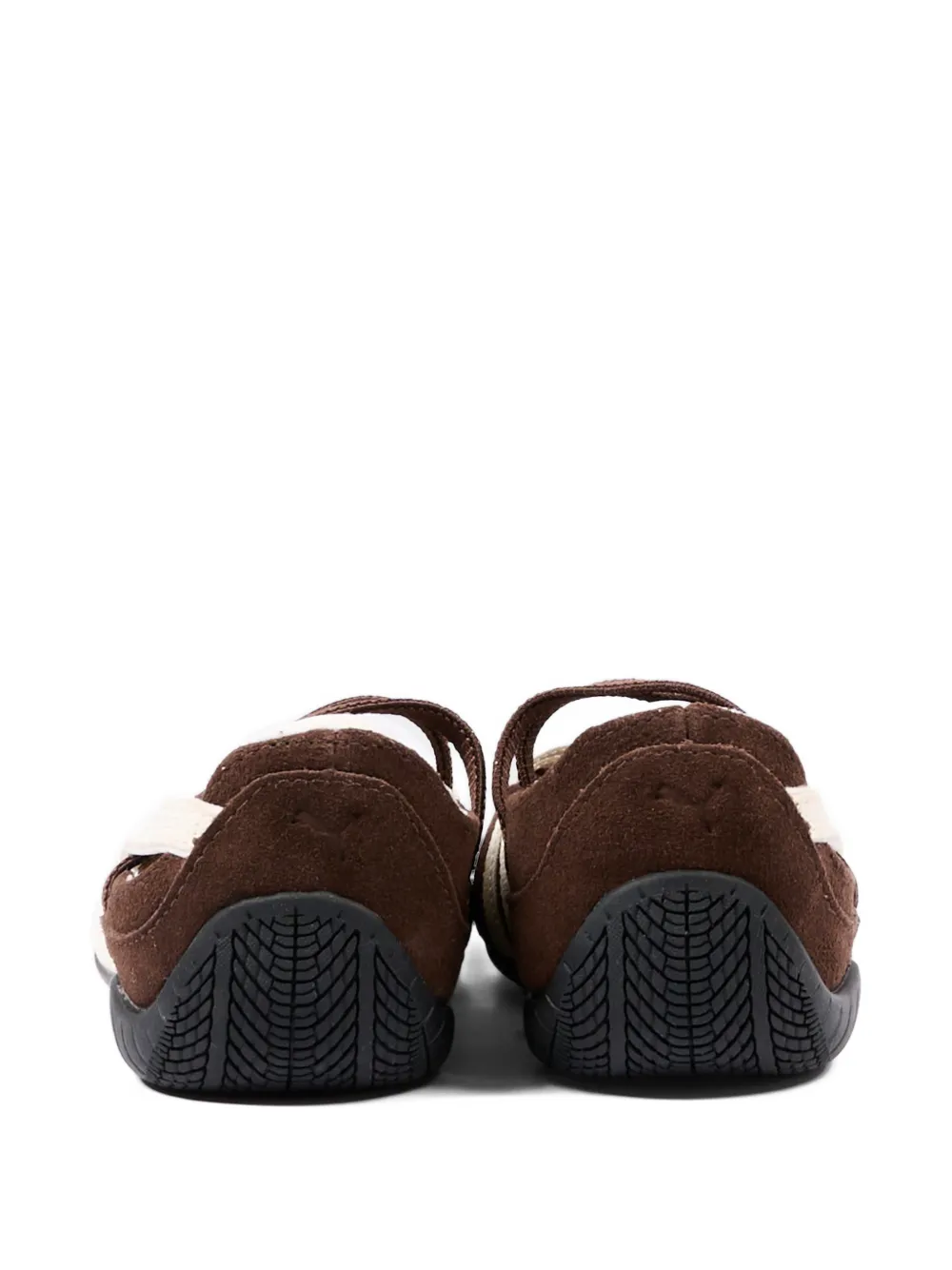 Puma Kids Suède ballerina's met bandje Bruin