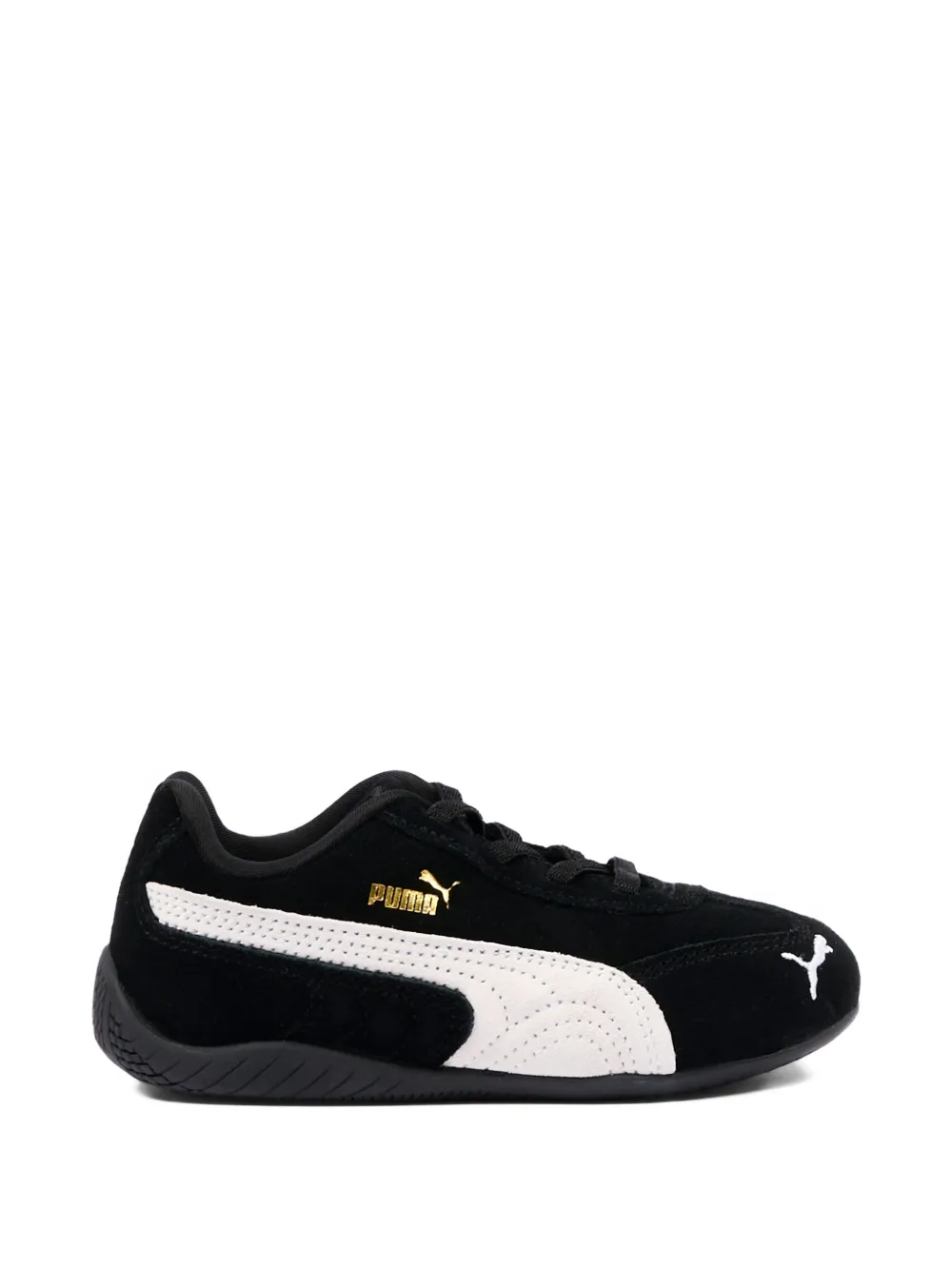 Puma Kids Low-top sneakers met logo Zwart