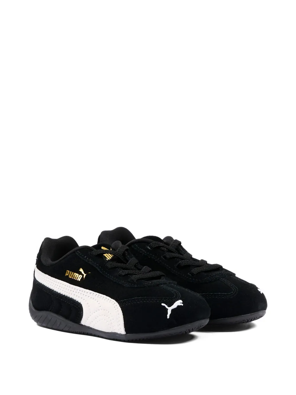 Puma Kids Low-top sneakers met logo Zwart