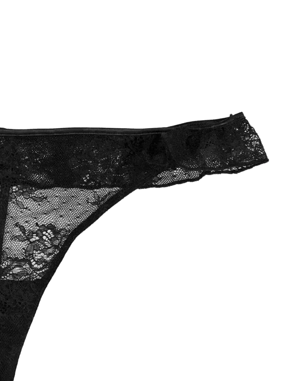  Rotate Birger Christensen Lace Thong - Black 