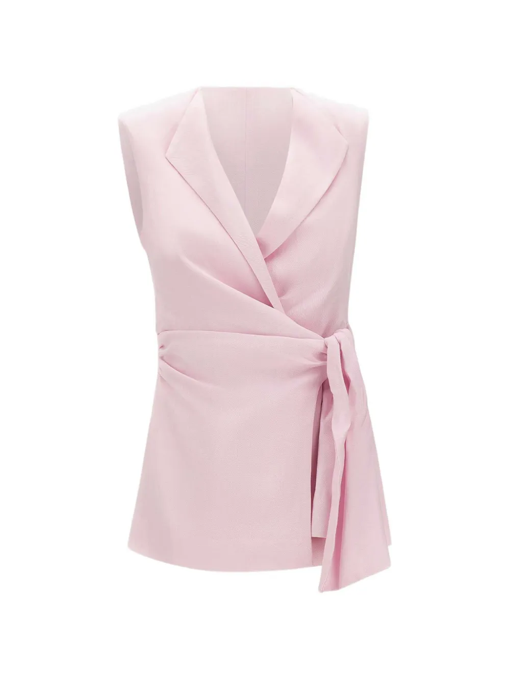 Faithfull the Brand Jagger notched lapel tie vest - Rosa
