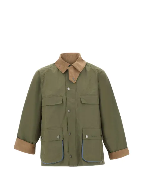 Barbour x Paul Smith flap pockets ribbed cotton jacket