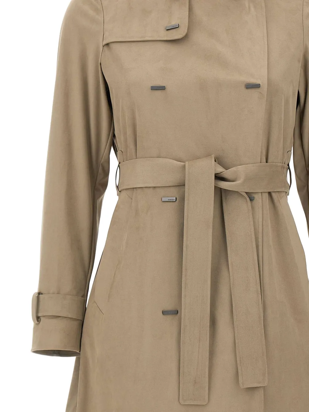 RRD Trenchcoat met dubbele rij knopen en ceintuur Beige