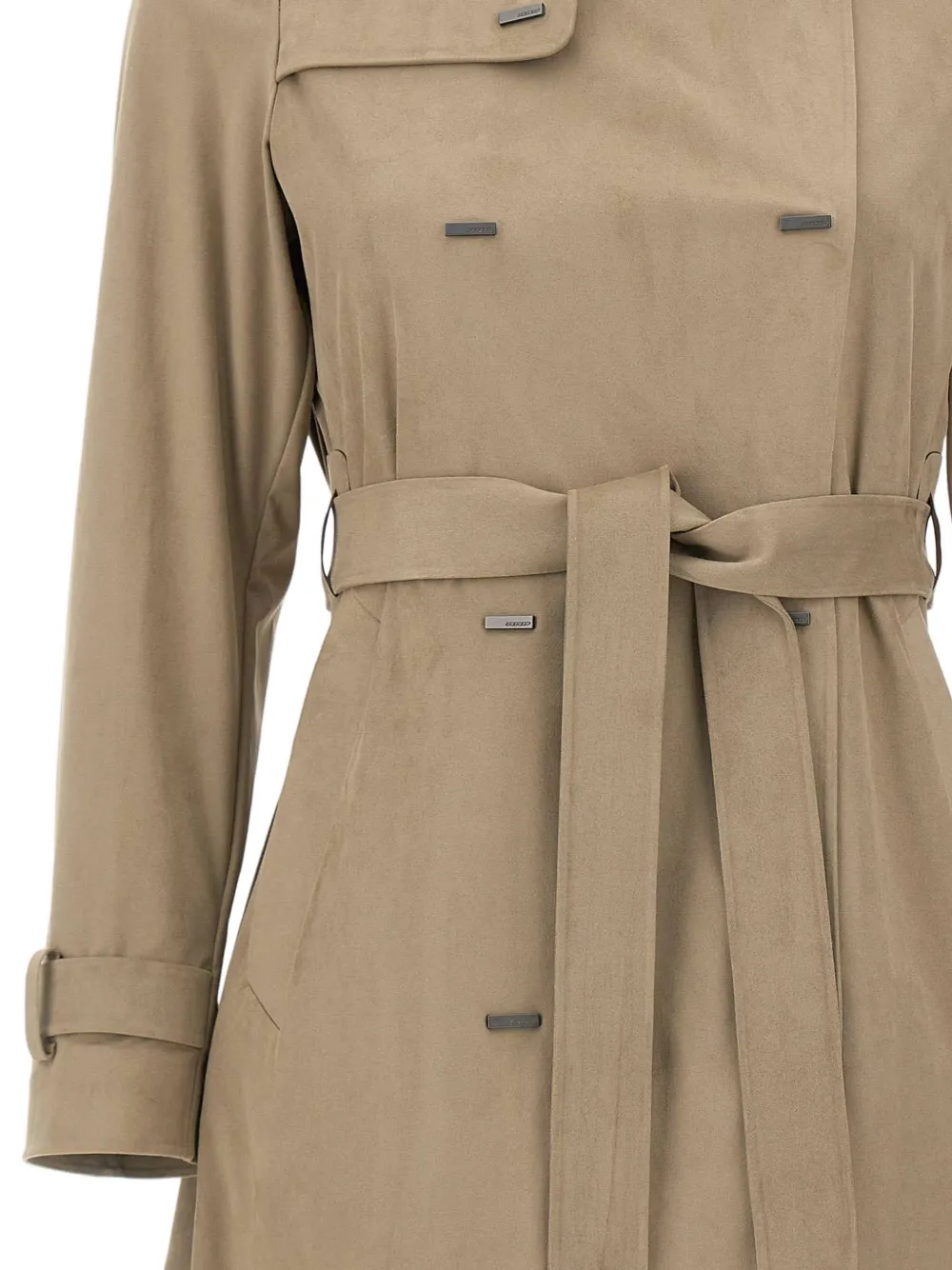 RRD Trenchcoat met dubbele rij knopen en ceintuur Beige