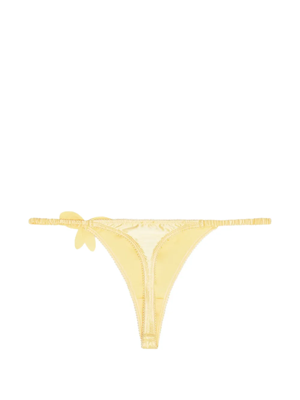  Rotate Birger Christensen Embroidery Flower Thong - Yellow 