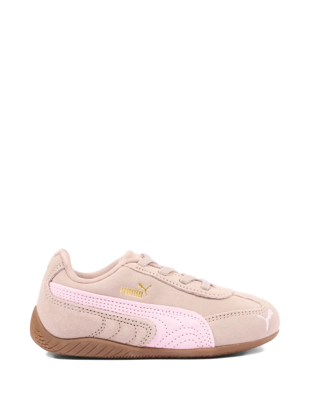 Puma Kids Sneakers met contrasterend vlak Beige