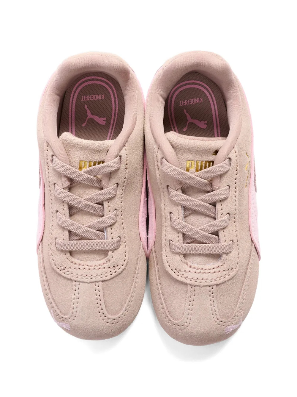 Puma Kids Sneakers met contrasterend vlak Beige