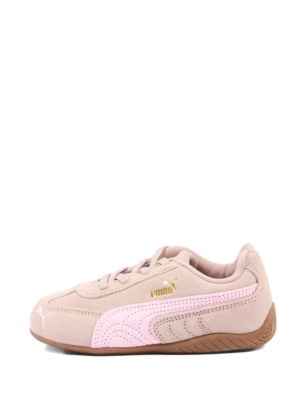 Puma Kids Sneakers met contrasterend vlak Beige