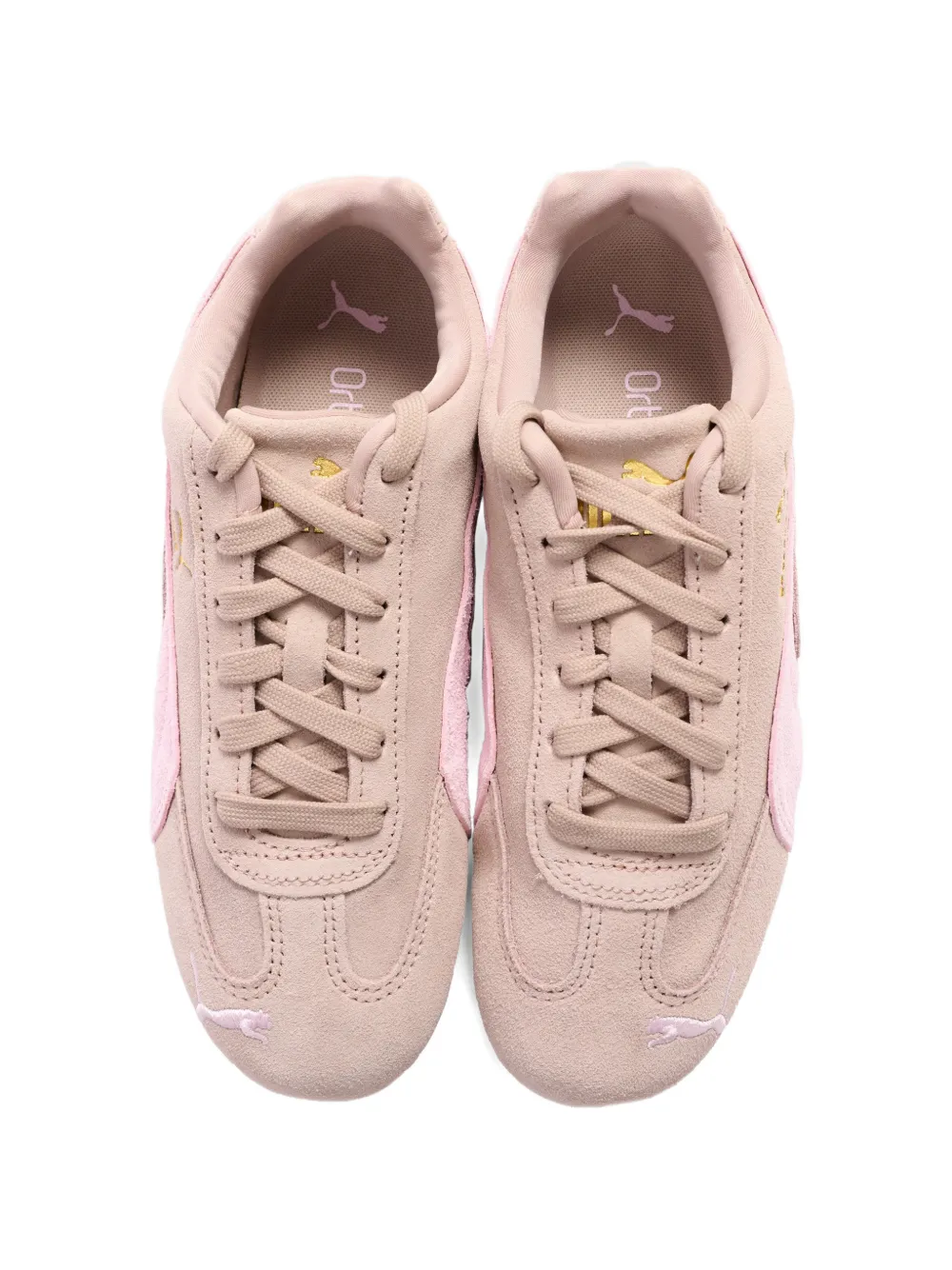 Puma Kids Low-top sneakers met logo Beige