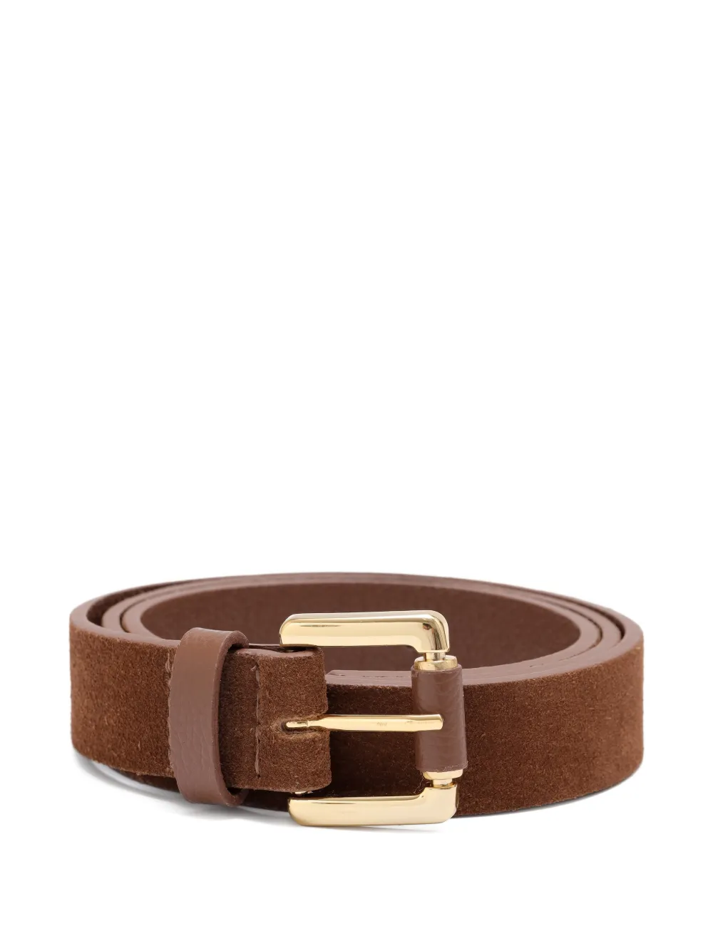 Sarah Chofakian Strata gold-tone belt - Braun
